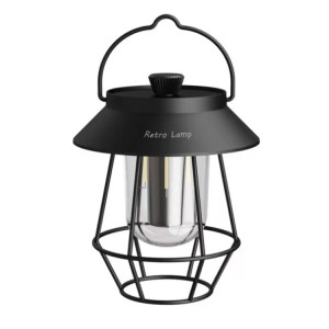 Lampes de camping suspendues en plein air Éclairage de tente Lumières d'ambiance (poignée noire) SH501A147-20