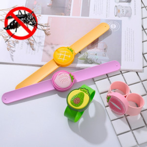 4 PCS Bracelet anti-moustique portable extérieur de bande dessinée anti-moustique Anneau élastique, Style: Fruits populaires SH32011375-20