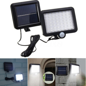 56 LED SMD 2835 180LM solaire alimenté IP65 capteur infrarouge étanche LED applique murale jardin lumière SH7693308-20