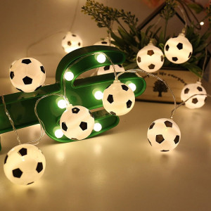 3m 20 LED Ficelle de lanterne de football KTV Creative LED Lumière décorative (lumière blanche chaude) SH303A1506-20