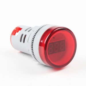 AD16-22DSV Mini affichage numérique 60-500V indicateur général voltmètre ca, trou ouvert: 22 mm (rouge) SH701A1929-20