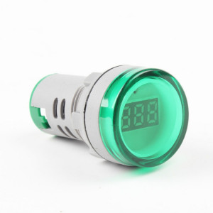 AD16-22DSV Mini affichage numérique 60-500V indicateur général voltmètre ca, trou ouvert: 22 mm (vert) SH701B1286-20