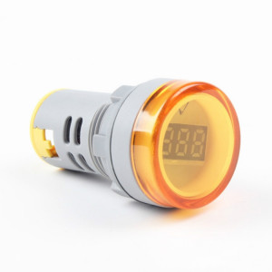 AD16-22DSV Mini affichage numérique 60-500V indicateur général voltmètre ca, trou ouvert: 22 mm (jaune) SH701C105-20