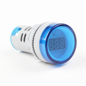 AD16-22DSV Mini affichage numérique 60-500V indicateur général voltmètre ca, trou ouvert: 22 mm (bleu) SH701D1661-20