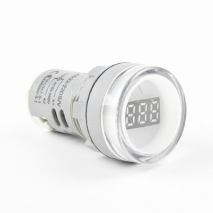 AD16-22DSV Mini affichage numérique 60-500V indicateur général voltmètre ca, trou ouvert: 22 mm (blanc) SH701E1704-20
