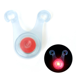 10 PCS Tente de camping en plein air Lampe suspendue en silicone LED Feu arrière d'avertissement de vélo (rouge) SH401A791-20