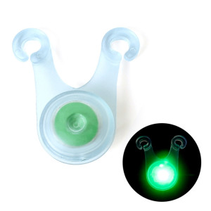 10 PCS Tente de camping en plein air Lampe suspendue en silicone LED Feu arrière d'avertissement de vélo (vert) SH401C1692-20