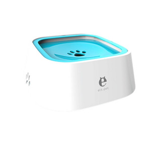 Gamelle d'eau potable anti babines mouillé pour animaux de compagnie chien et chat (bleu) 1.5 litre SH701A173-20