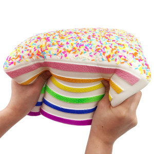 Jumbo Rainbow Triangle Cake Squeeze Toy Slow Rising Stress Relif Jouets pour enfants SH3221850-20