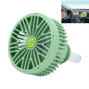 Ventilateur de ventilation de voiture Interface USB multifonction Mini lampe LED Ventilateur de voiture (vert) SH201D1801-20
