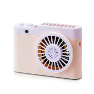 Mini ventilateur portatif pour appareil photo de charge USB suspendu petit ventilateur (rose) SH301C380-20