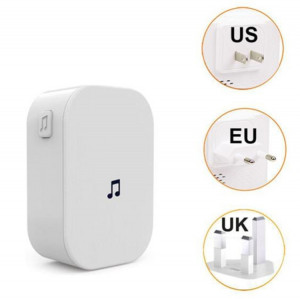 M2D WiFi WiFi Doorbell Jingle Machine Intelligent Soignante Voice Intercom Bell, Plug Standard: Fiche EU (Blanc) SH803A1461-20