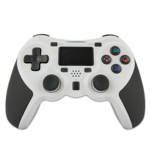 Manette de jeu sans fil caoutchoutée Bluetooth pour hôte PS4 (blanc) SH601A1058-20