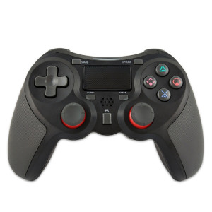 Manette de jeu sans fil caoutchoutée Bluetooth pour hôte PS4 (noir B) SH601C760-20