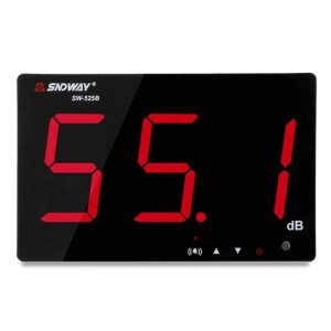 SNDWAY Testeurs de surveillance de décibel de bruit d'affichage numérique grand écran 30 ~ 130dB muraux, spécification: SW525B avec stockage + USB SS6802695-20