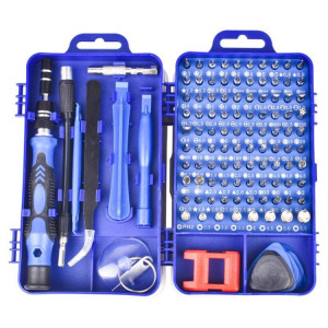 Outil de réparation de démontage de téléphone portable de tournevis de prune magnétique 110 en 1 (bleu) SH301B1320-20