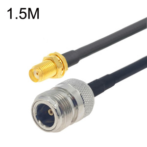 Câble adaptateur coaxial SMA femelle vers N femelle RG58, longueur du câble : 1,5 m. SH6603241-20