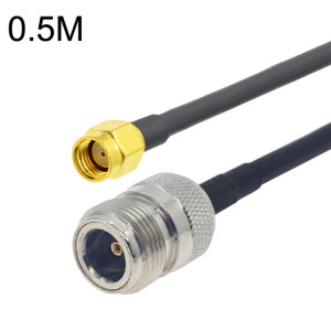 Câble adaptateur coaxial RP-SMA mâle vers N femelle RG58, longueur du câble : 0,5 m SH7001462-20