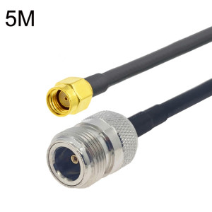 Câble adaptateur coaxial RP-SMA mâle vers N femelle RG58, longueur du câble : 5 m. SH7005769-20
