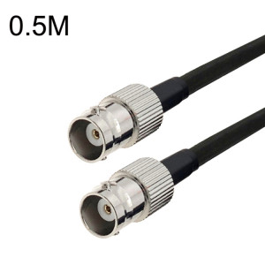 Câble adaptateur coaxial BNC femelle vers BNC femelle RG58, longueur du câble : 0,5 m. SH43011831-20
