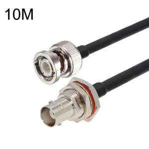 Câble adaptateur coaxial BNC femelle avec cercle étanche vers BNC mâle RG58, longueur du câble : 10 m. SH45061107-20