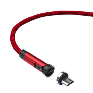 CC57 Câble de données de charge rapide magnétique rotatif à 540 degrés, style : 1 m + tête Android (rouge) SH801A813-20
