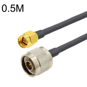 Câble adaptateur coaxial SMA mâle vers N mâle RG58, longueur du câble : 0,5 m. SH6401123-20
