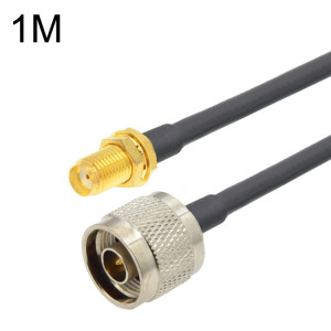 Câble adaptateur coaxial SMA femelle vers N mâle RG58, longueur du câble : 1 m. SH67021246-20