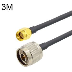 Câble adaptateur coaxial RP-SMA mâle vers N mâle RG58, longueur du câble : 3 m SH80041044-20