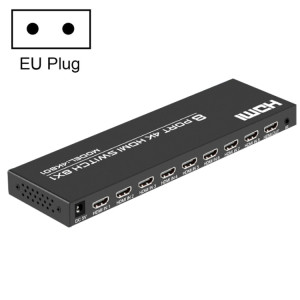 FJGEAR FJ-4K801 Commutateur vidéo HDMI HD 4K 8 entrées 1 sortie, type de prise : (noir) SF201A1270-20