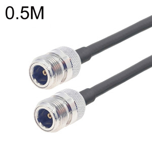 Câble adaptateur coaxial N femelle vers N femelle RG58, longueur du câble : 0,5 m. SH4601489-20