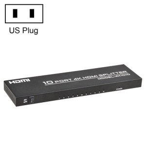 FJGEAR FJ-SM1010 Répartiteur audio et vidéo HDMI 4K HD 30 Hz, type de prise : prise américaine (noir) SF302A1480-20