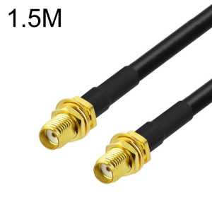 Câble adaptateur coaxial SMA femelle vers SMA femelle RG58, longueur du câble : 1,5 m. SH5403568-20