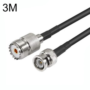 Câble adaptateur coaxial BNC mâle vers UHF femelle RG58, longueur du câble : 3 m. SH56041567-20