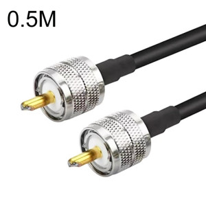 Câble adaptateur coaxial UHF mâle vers UHF mâle RG58, longueur du câble : 0,5 m. SH600159-20