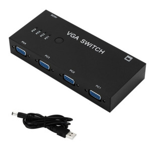 Commutateur VGA avec quatre entrées et un ordinateur de sortie Convertisseur vidéo VGA SH76011242-20