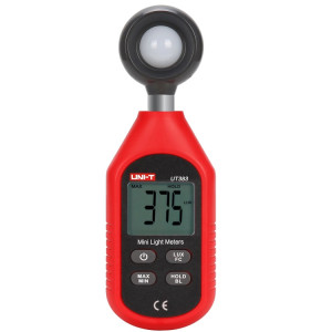 UNI-T UT383 Luxmètre numérique 200 000 LUX Luxmètre Luminance avec écran LCD rétroéclairé SU98011007-20