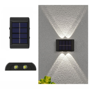 4LED NiMH Solaire Applique Extérieure Étanche Haut Et Bas Projecteurs À Deux Têtes (Lumière Blanche) SH502A1776-20