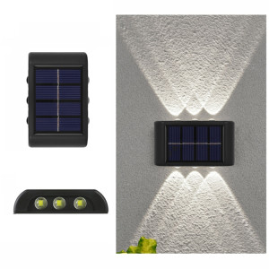 6LED NiMH Solaire Applique Extérieure Étanche Haut Et Bas Projecteurs À Deux Têtes (Lumière Blanche) SH503A1335-20
