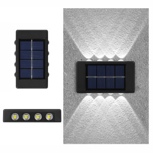 8LED NiMH Solaire Applique Extérieure Étanche Haut Et Bas Projecteurs À Deux Têtes (Lumière Blanche) SH504A595-20