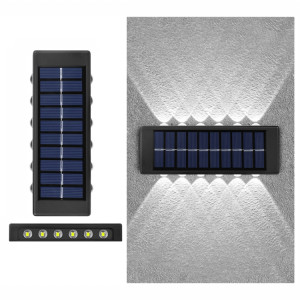 Applique murale solaire au lithium 12LED extérieure étanche haut et bas projecteurs à deux têtes (lumière blanche) SH506B1163-20