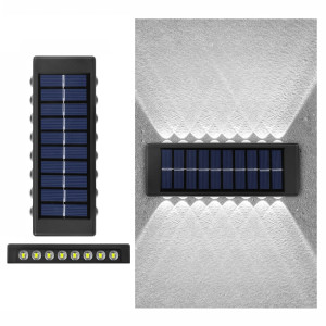 Applique murale solaire au lithium 16LED extérieure étanche haut et bas projecteurs à deux têtes (lumière blanche) SH507B1125-20