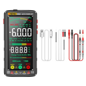 ANENG 682 Multimètre rechargeable à plage automatique à affichage inversé Smart VA (noir) SA101B1190-20