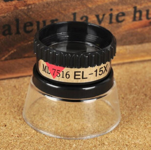 Carte de réparation de loupe de tube portable de poche à loupe monoculaire 15X (noir) SH601A432-20
