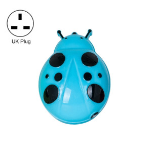 Veilleuse LED en forme de coléoptère A62 enfichable avec capteur de contrôle de la lumière intelligent, prise : prise britannique (bleu) SH203B1229-20