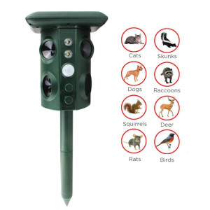 Répulsif solaire extérieur pour animaux Répulsif ultrasonique multifonctionnel pour serpent à vibrations (vert) SH501A448-20