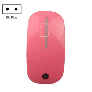 A66 Mouse Type LED Intelligent Light Control Veilleuse, Prise: Prise UE (Rose) SH202C787-20