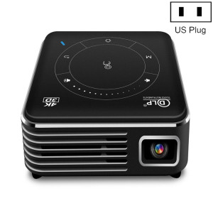 P11 4K HD DLP Mini 3D Projecteur 4G + 32G Micro Smart Micro Projecteur, style: US Plug (Noir) SH401A45-20
