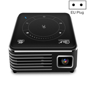 P11 4K HD DLP Mini 3D Projecteur 4G + 32G Micro Smart Micro Projecteur, Style: Plug UE (Noir) SH403A267-20