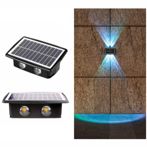 Applique solaire 4LED extérieure étanche haut et bas projecteurs à deux têtes (lumière de couleur) SH901D1491-20